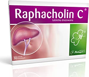 RAPHACHOLIN C 30 tablets - Liver Detox Cleanse Regeneration Support Constipation Relief 100% Natural Digestion Aid - Stomach Pain Bloating Gas Flatulence Acid Reflux Heartburn Treatment NEW