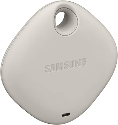 Samsung Galaxy SmartTag Bluetooth Item Finder and Key Finder, 120m Finding Range, 2 Pack, Black & Oatmeal (UK Version)