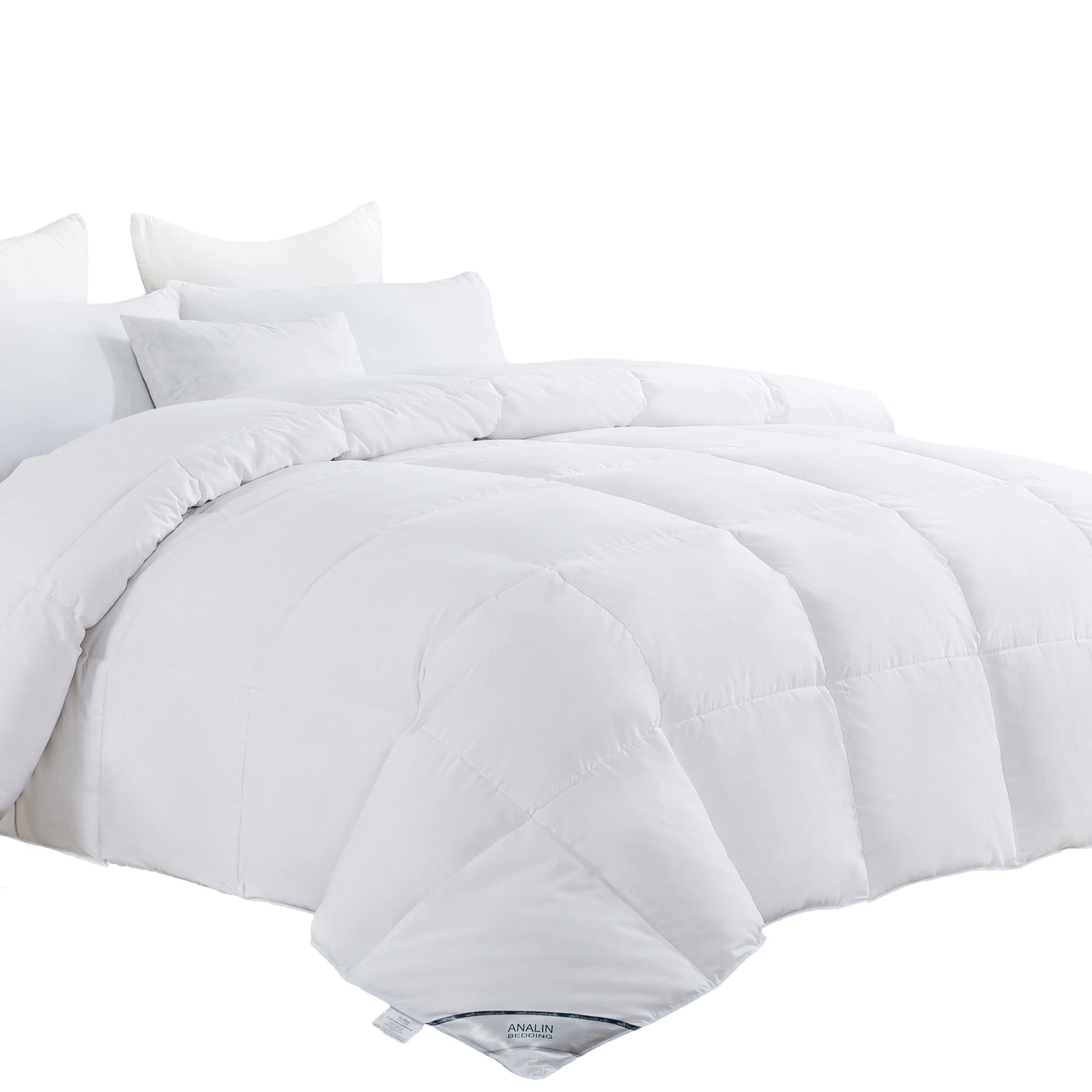 ANALIN King Size Duvet - 4.5 Tog Luxurious Goose Feather & Down Quilt, 60% Down King Size Bed Duvet, 230T Soft High Qulaity Fabric
