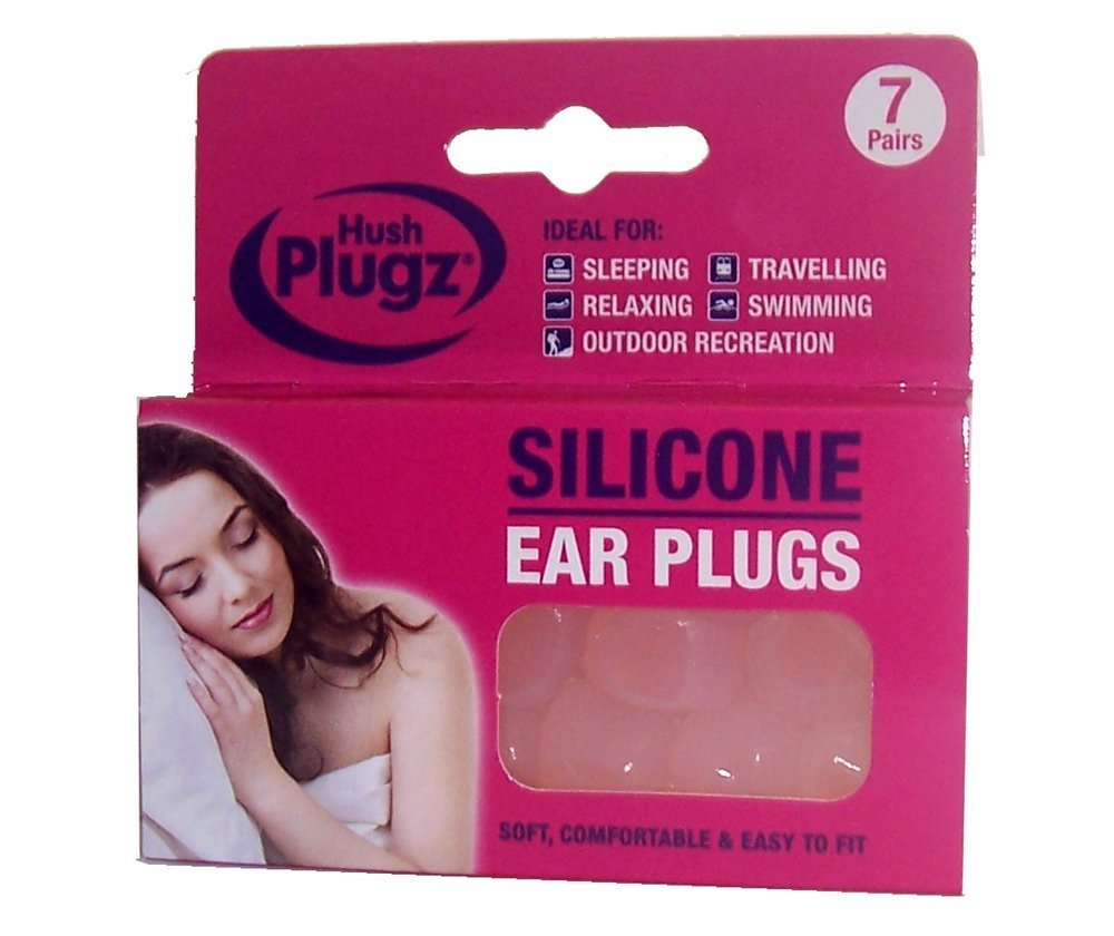 Hush 7 Pairs Plugz Silicone Earplugs - Pack of 7