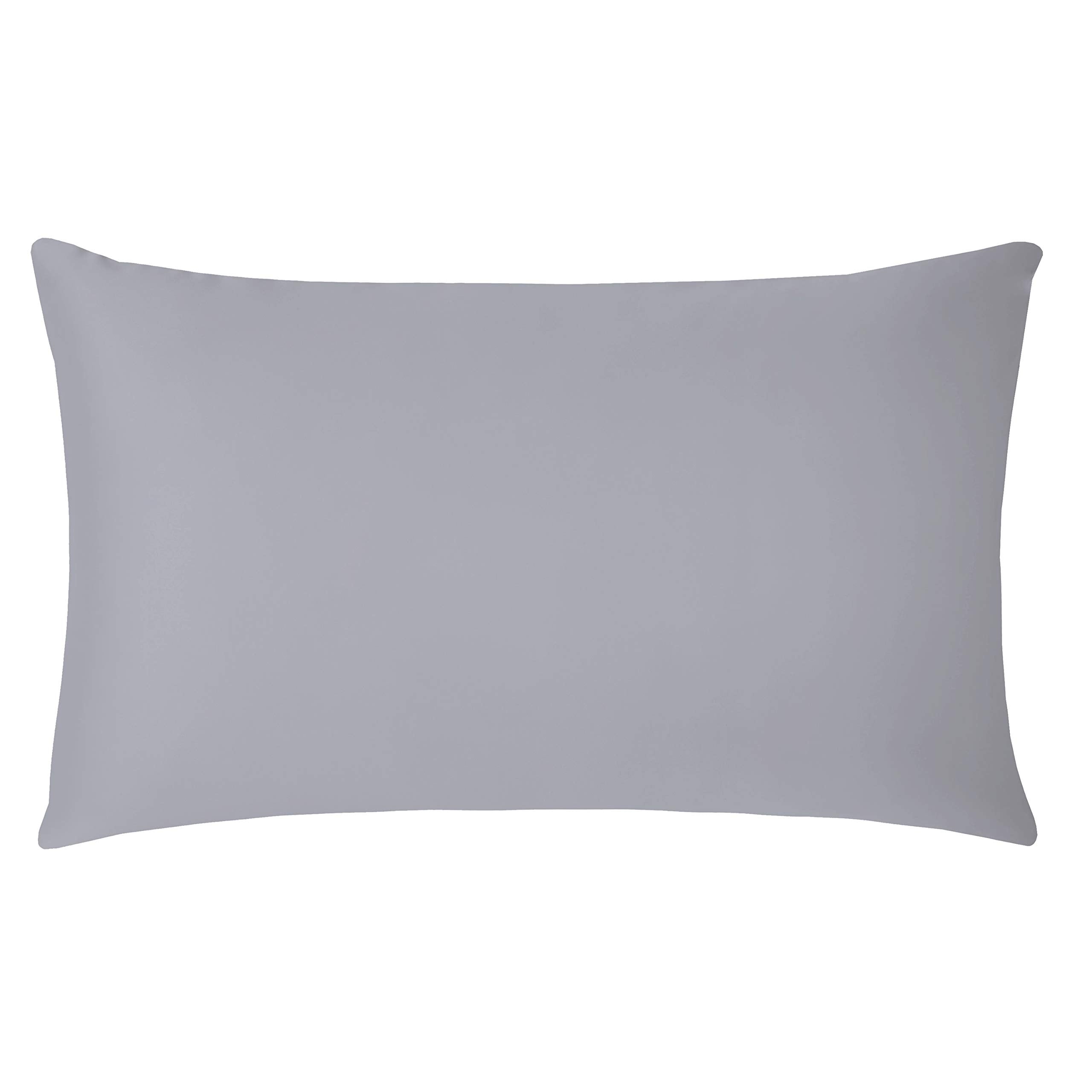 Flexible PolyCotton Pillowcases, 2 Pack Soft Cozy and Breathable Envelope Closure Standard PillowCase 50x75 cm Pillow Covers (GREY)