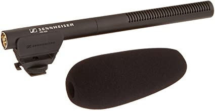 Sennheiser Professional MKE 600 Shotgun Microphone with XLR-3 to 3.5mm Connector for Video Camera/Camcorder, 505453