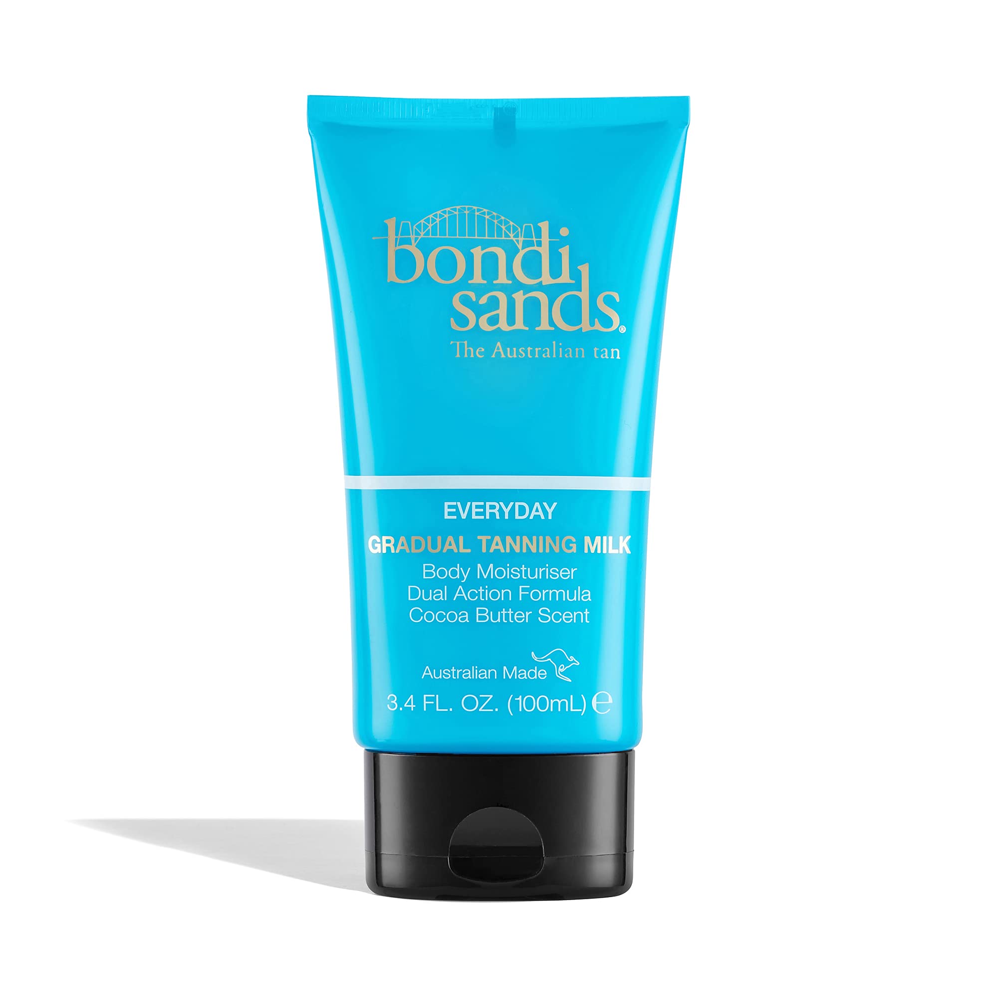 Bondi Sands Everyday Gradual Tanning Milk | Daily Body Lotion Builds a Natural Glow in 1-3 Applications, Enriched with Vitamin E & Aloe Vera, Vegan + Cruelty Free, Cocoa Butter Scent | 100 mL/3.4 Oz