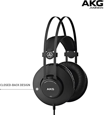 AKG K52 High Performance Closed-Back Monitoring Headphones