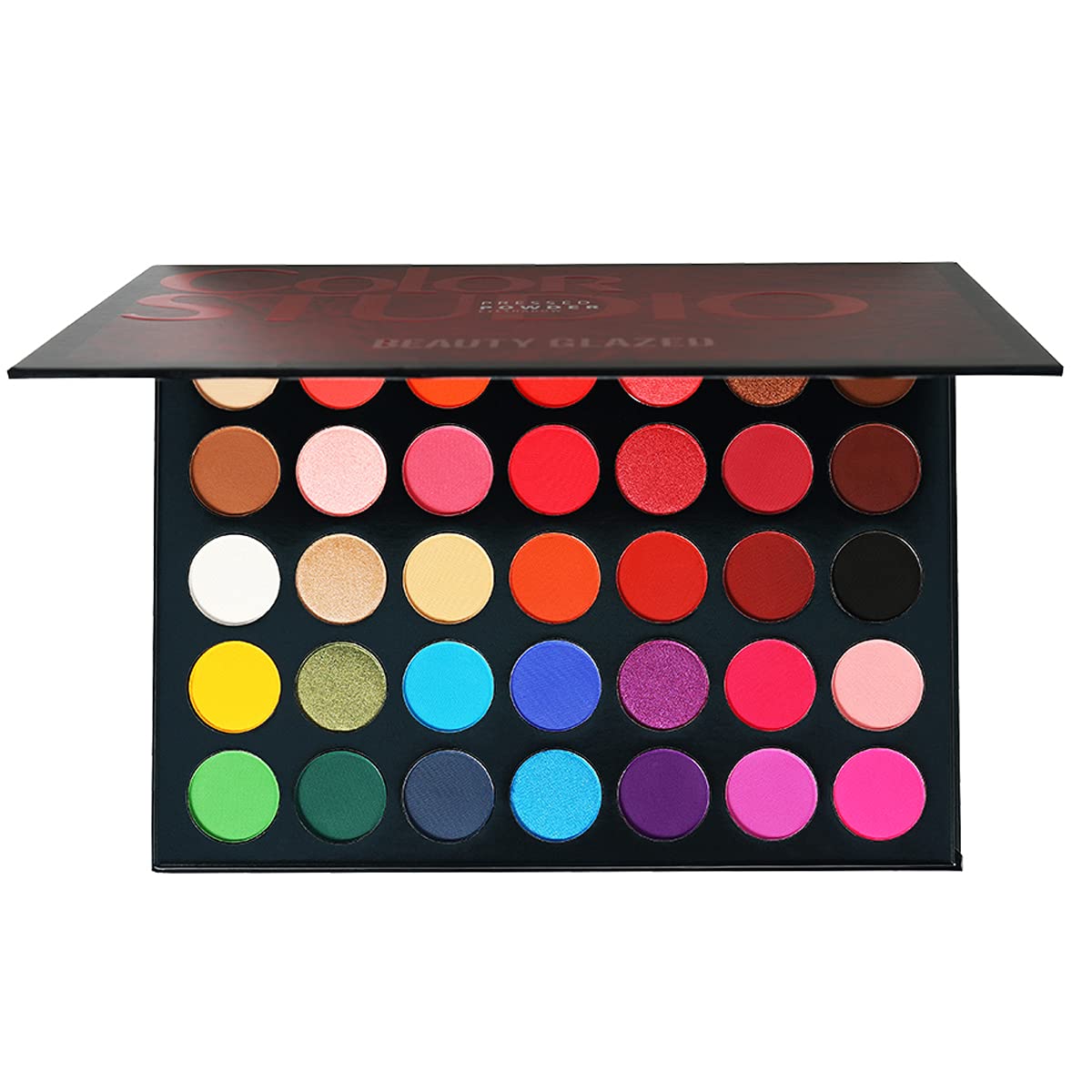 35 Color Studio Eye Shadow Palette Makeup Palette, Perfectly combinable color shades, Matt, Luminous and shimmering textures, For seductive eyes