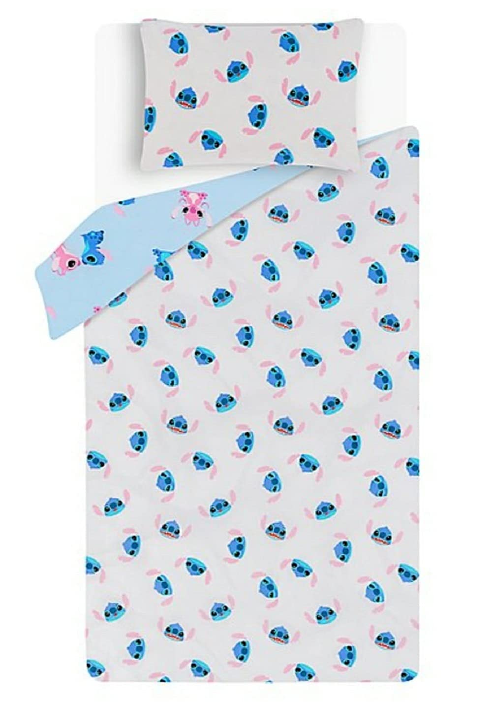 Disney Lilo & Stitch Single Reversible Duvet Cover Pillow Case Bedding Set