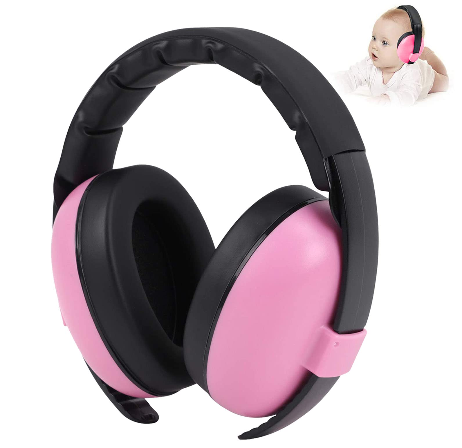 Baby Ear Defenders Noise Cancelling Headphones Ear Protection Adjustable Earmuff For Age 0 To 3 Years At Firework, Concert, Cinema