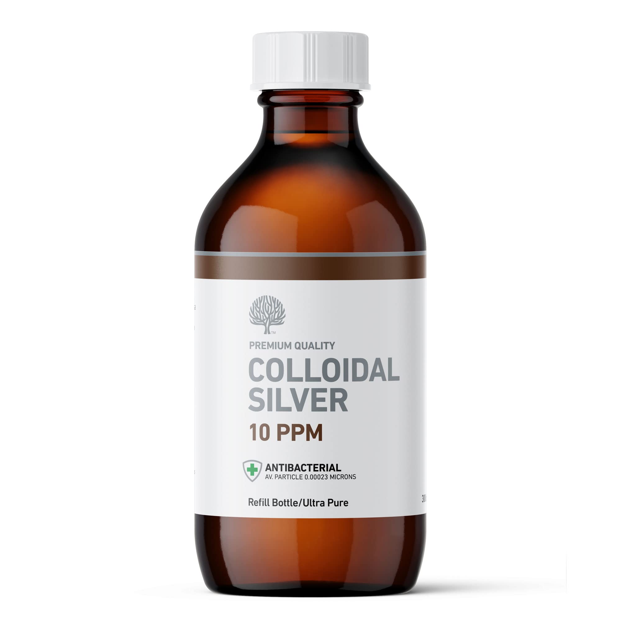 Nature's Greatest Secret Premium Quality Antibacterial 10ppm Colloidal Silver Bottle 300ml
