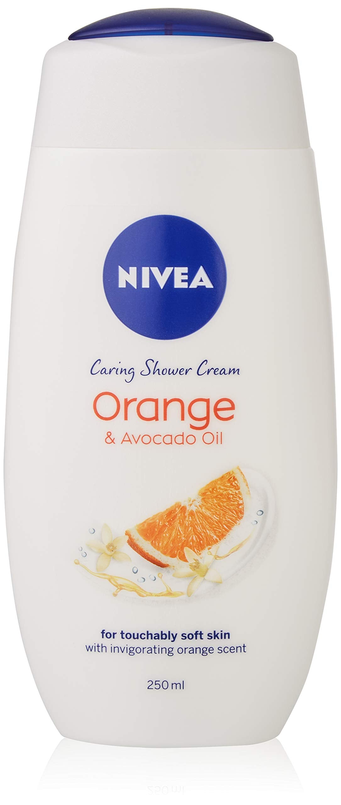 NIVEA Indulgent Moisture Orange Shower Cream, Pack of 6 (6 x 250 ml), Moisturising Shower Gel with Avocado Oil Luxurious Body Wash for Women, Body Wash