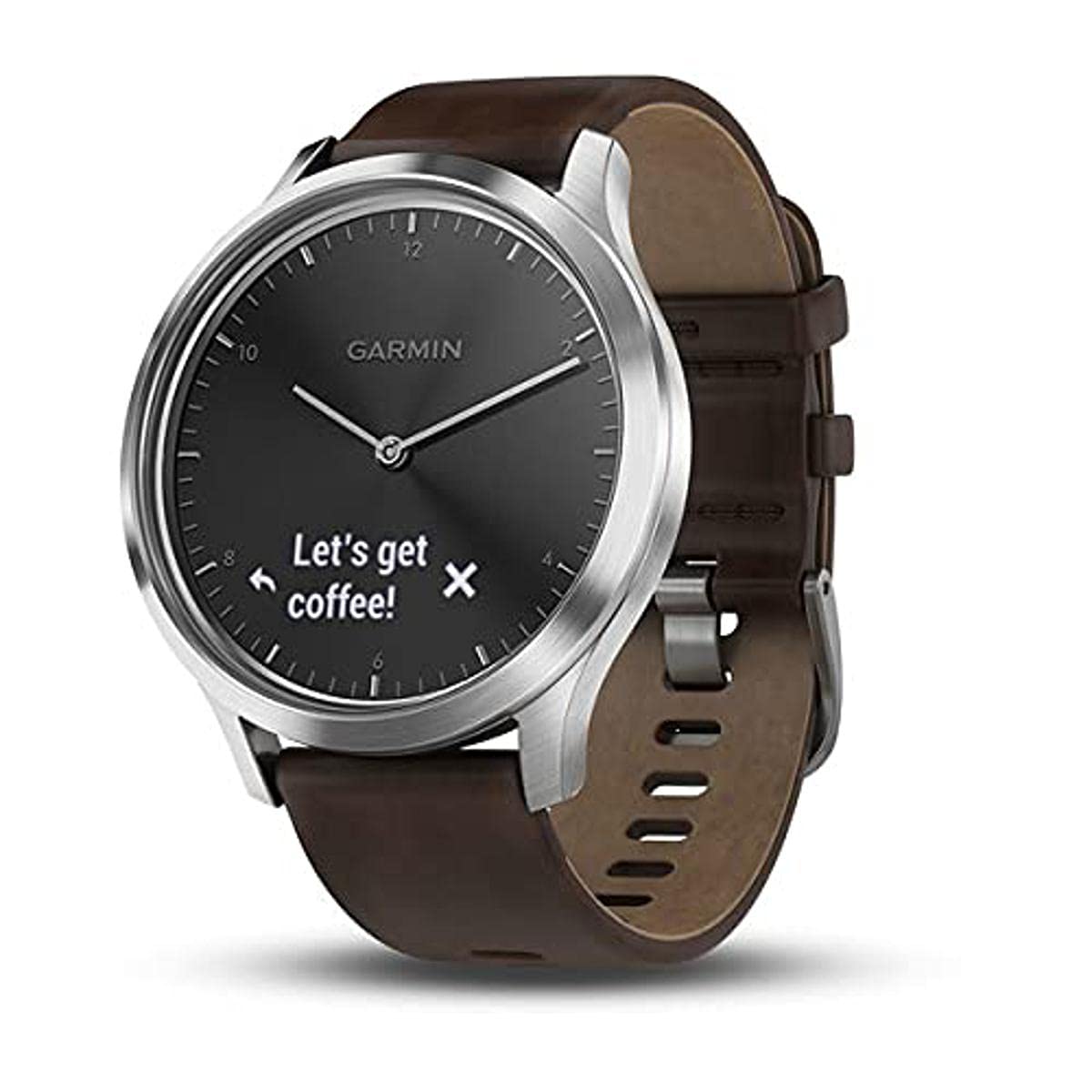 Smartwatch vivomove HR Premium L black/silver (010-01850-04)