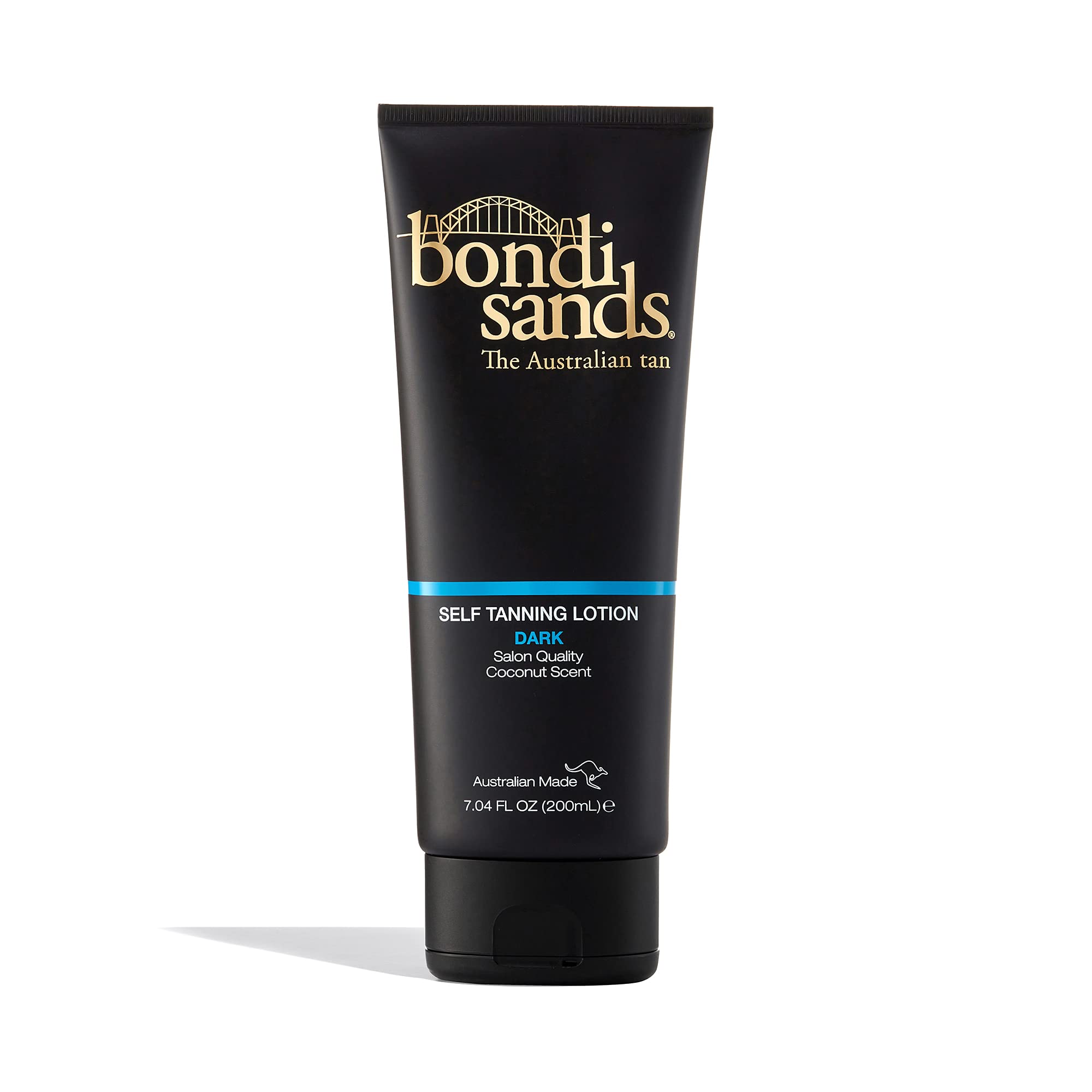 Bondi Sands Dark Self-Tanning Lotion | Fast-Drying Lightweight Formula Gives Skin a Hydrated, Deep Bronzed Glow, Enriched with Aloe Vera, Vegan + Cruelty Free, Coconut Scent | 200 mL/7.04 Oz