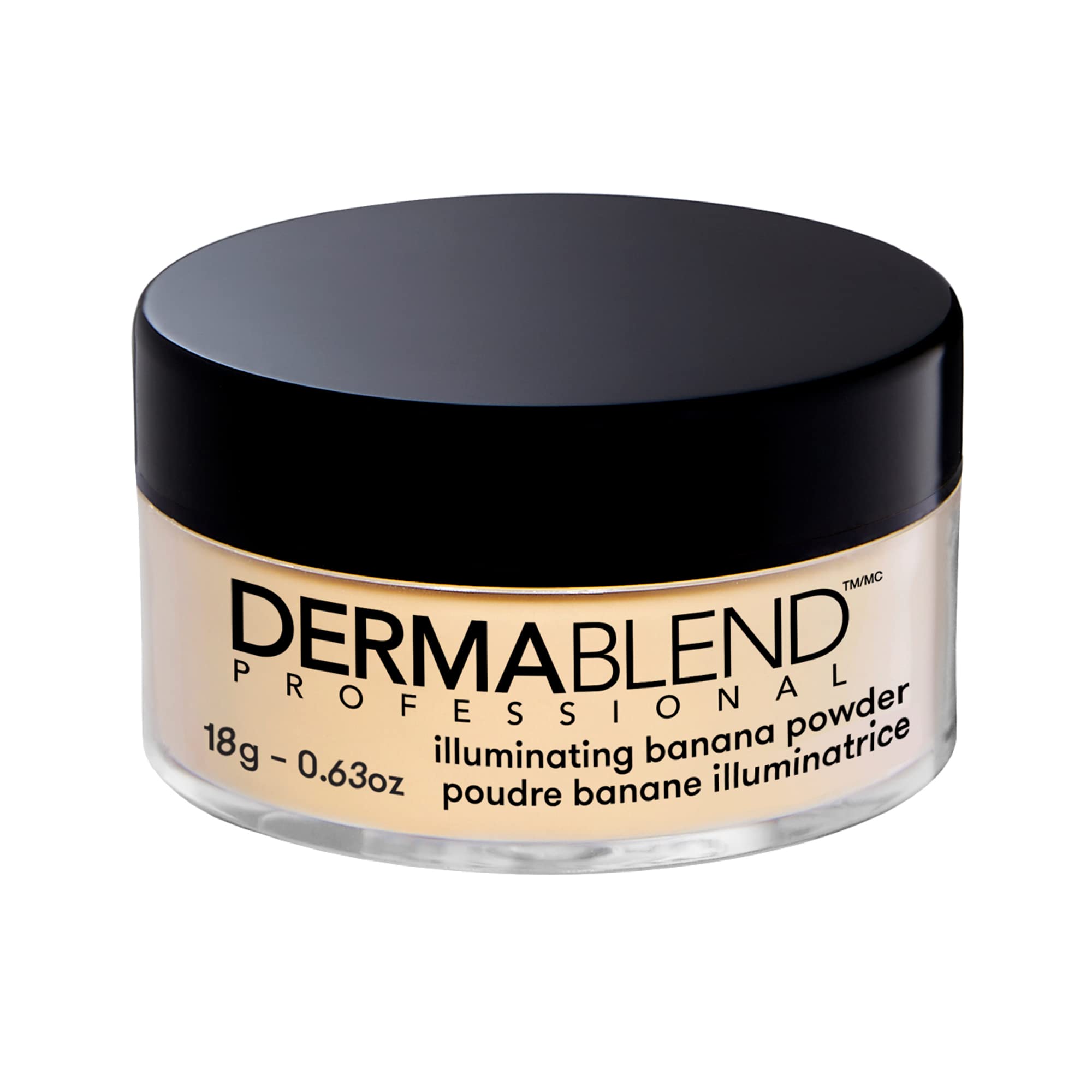 Dermablend Professional Illuminating Banana Loose Setting Powder - Sets Face and Body Makeup for Up to 16 Hours - Instantly Brightens Complexion - For All Skin Types, Tones, Conditions - 18g