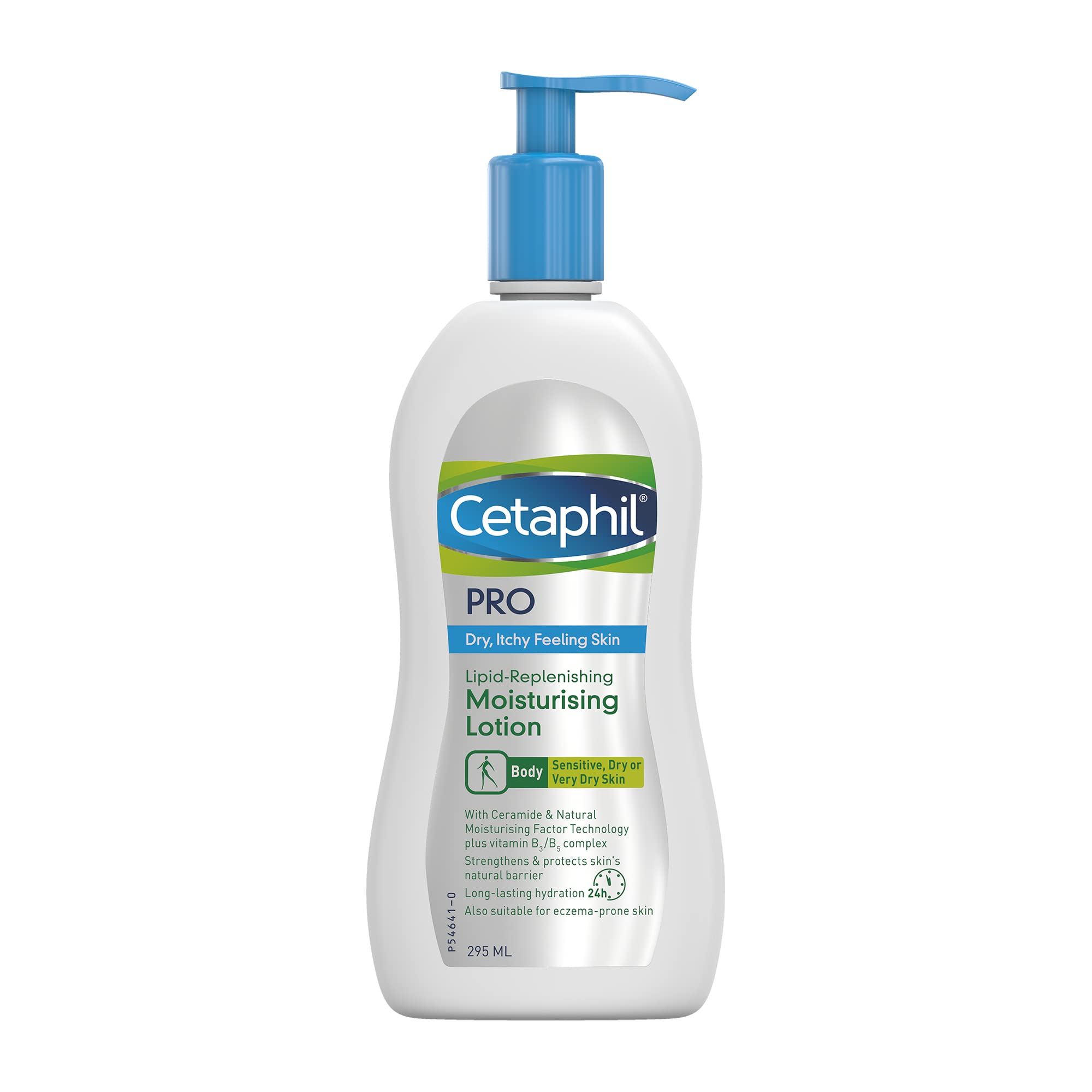 Cetaphil Pro Itch Prone Moisturising Body Lotion 295ml, Soothes Eczema Prone Dry Skin With Ceramide Complex, Vegan Friendly