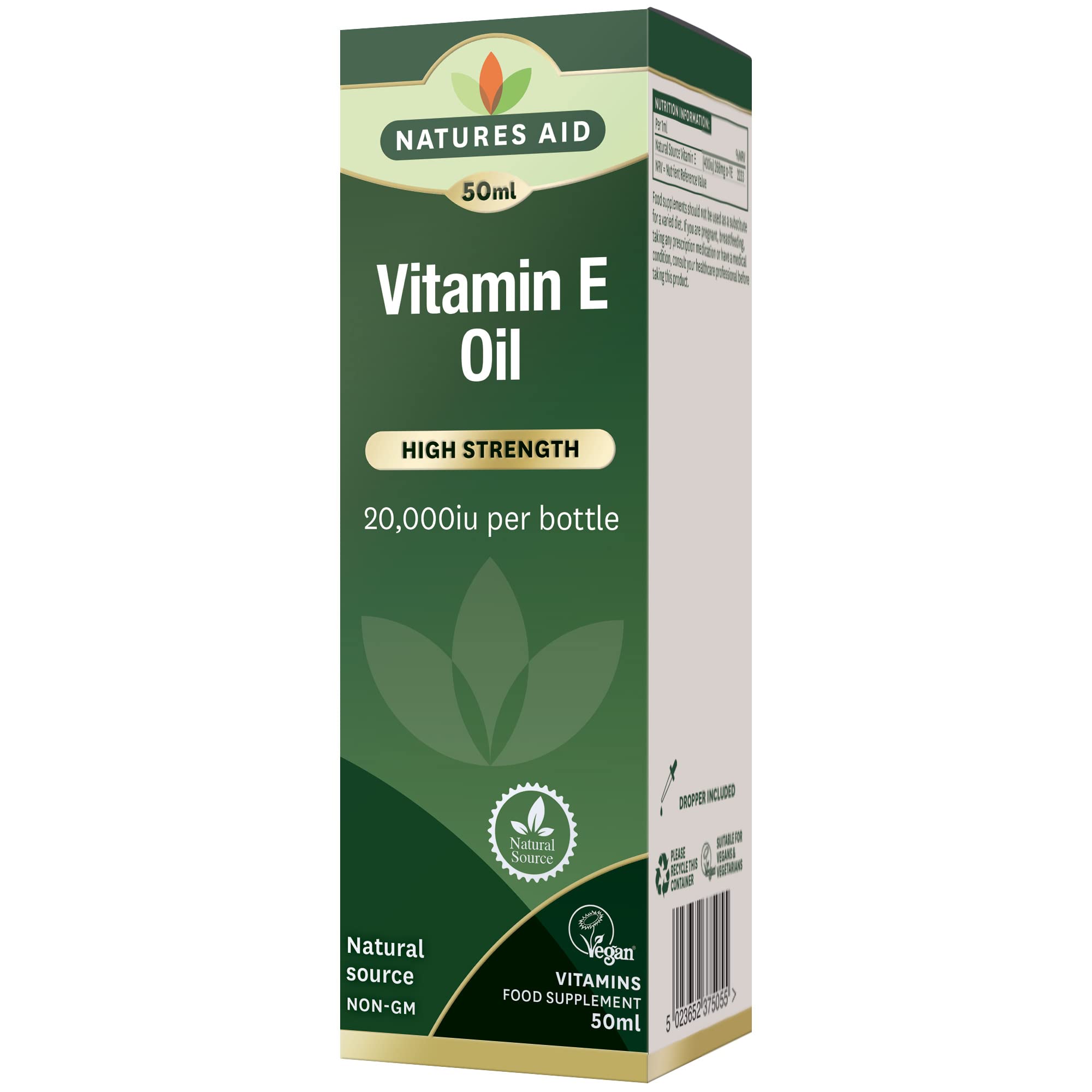 Natures Aid 50ml Vitamin E Oil