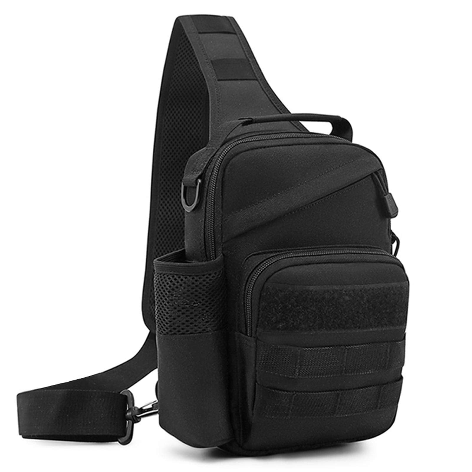 BAIGIO Small Tactical Chest Sling Backpack MOLLE One Strap Daypack Cross Body Assault Rucksack for Hiking Camping Daily Use