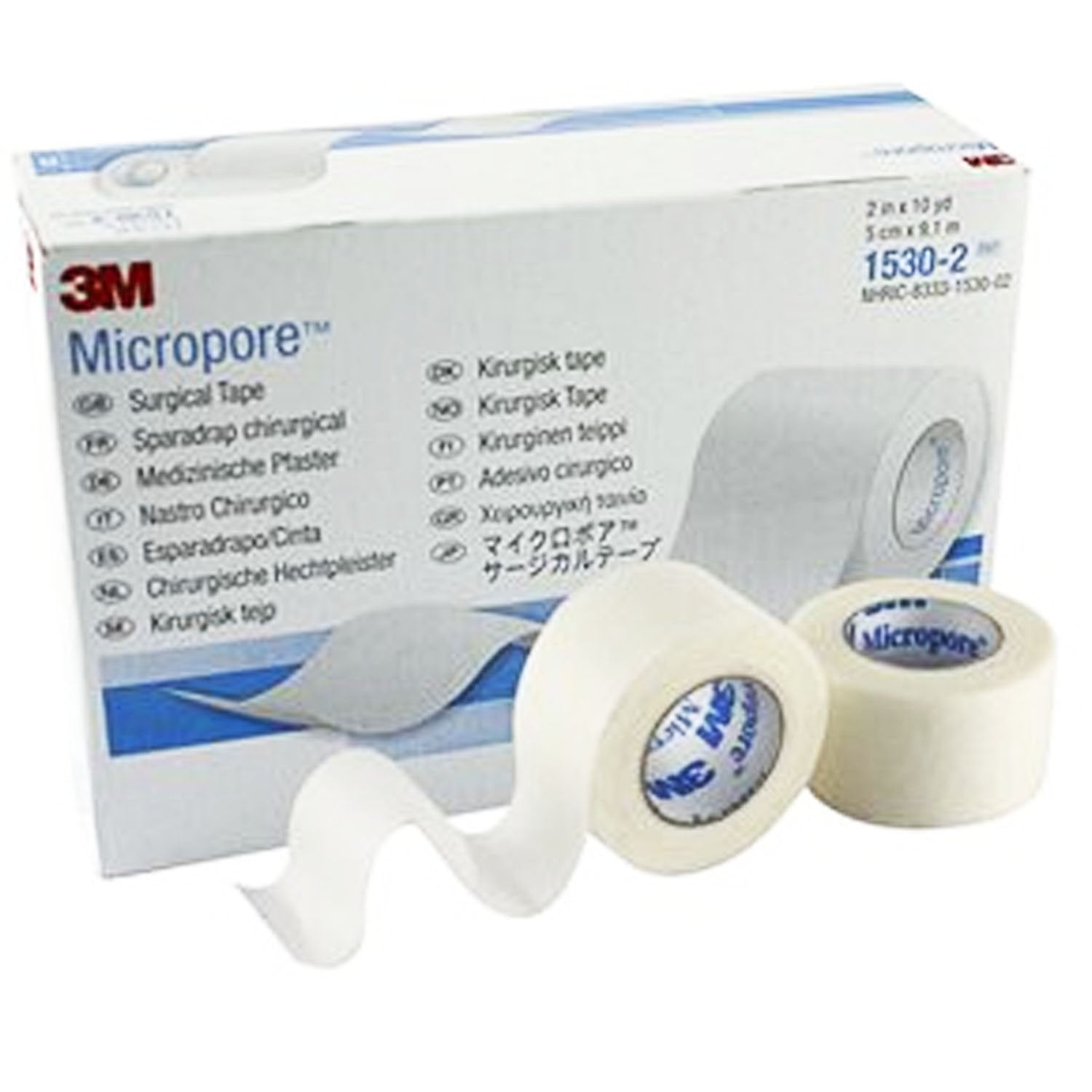 3M Micropore Surgical Tape First Aid Medical Tape - 2.5cm x 9.14m - x12 Rolls