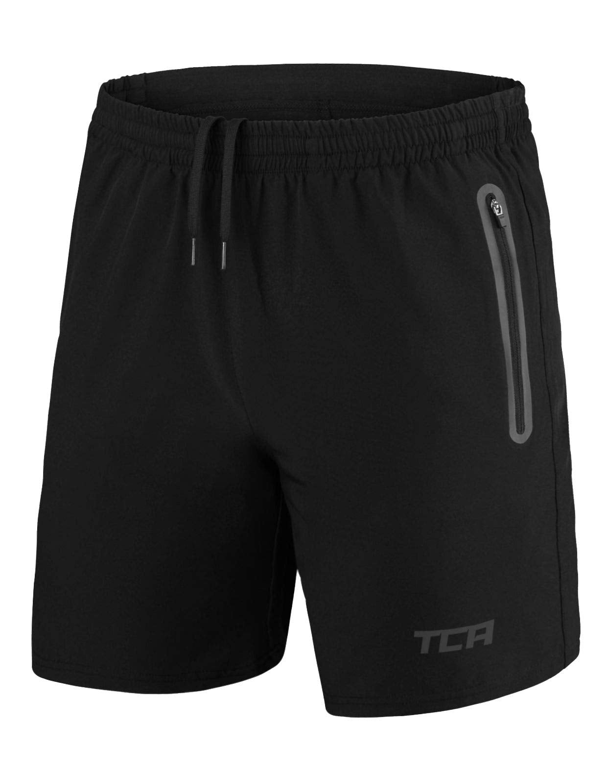 TCA Men's Elite Tech Lightweight Running or Gym Training Shorts with Zip Pockets