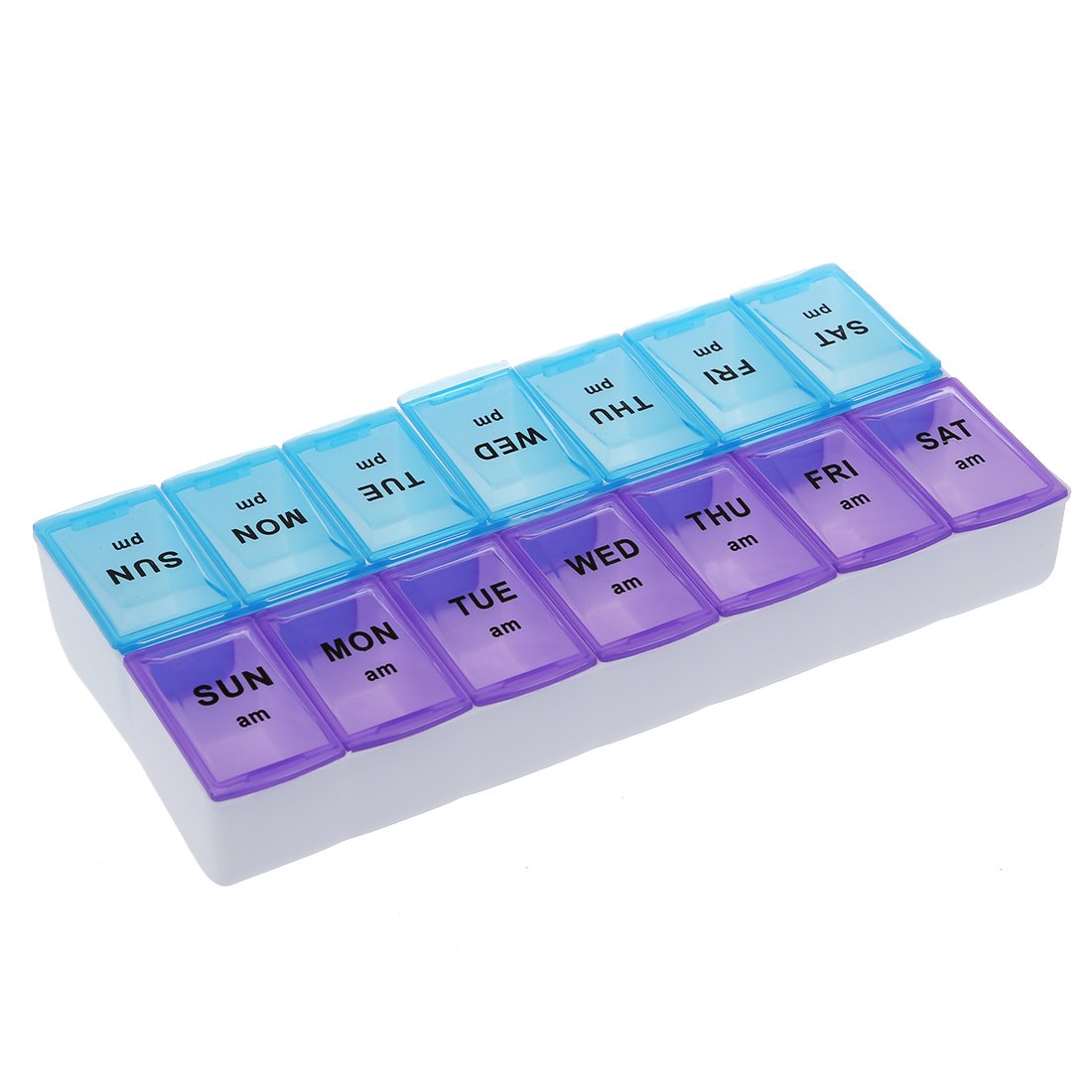 Haobase Seven Day AM and PM Pill and Tablet Storage Box with compartments