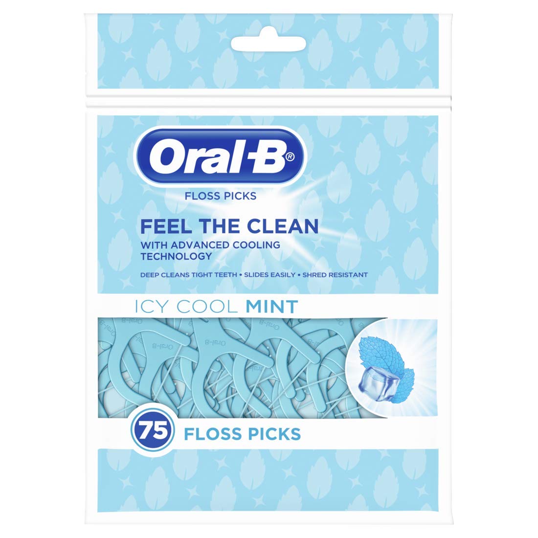 Oral-B Complete ICY Mint Flavored Floss Picks (75 Picks)