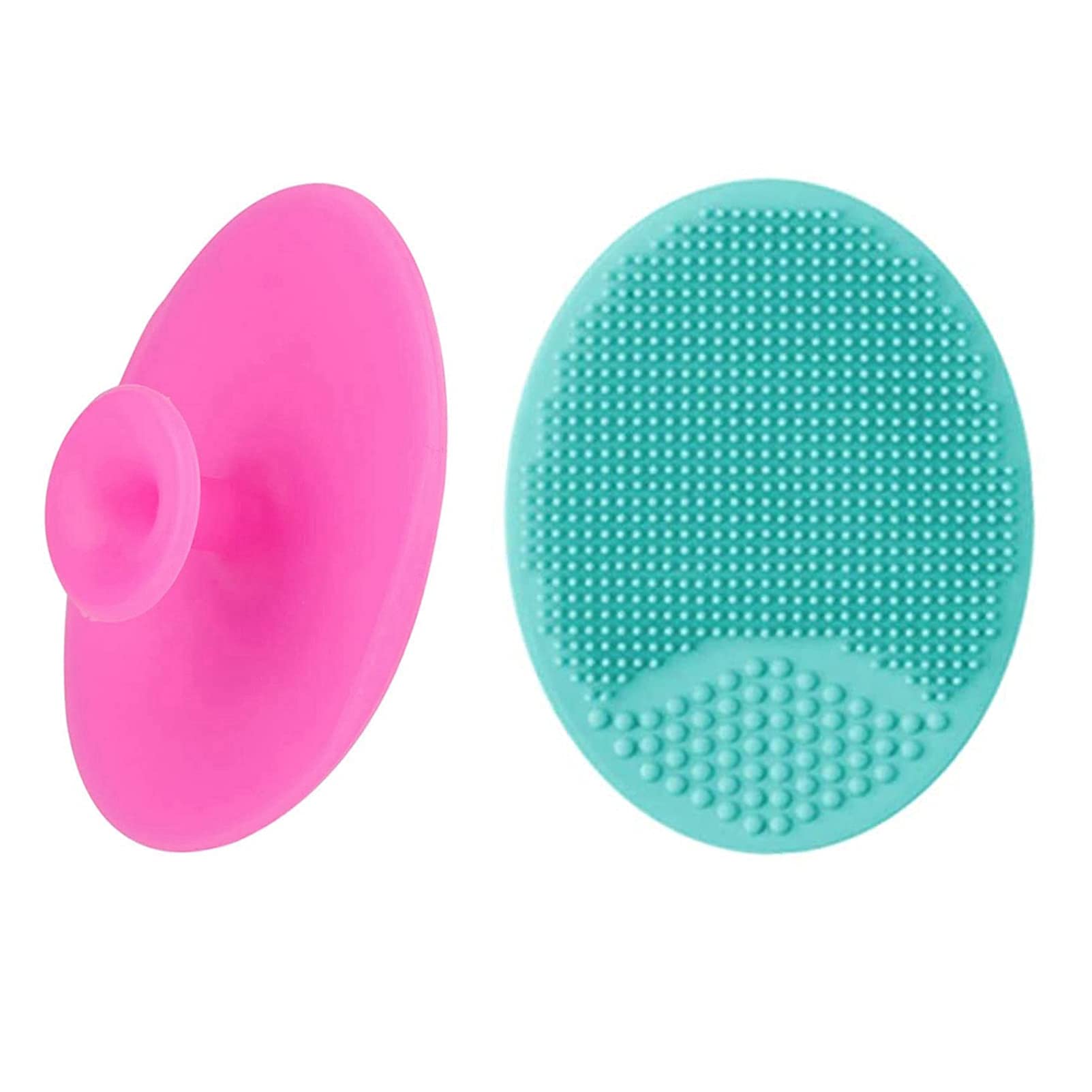Facial Cleansing Brush Silicone Face Massager Brush Face Scrub Pads for Exfoliating, Anti-Aging Skin Cleanser and Deep Exfoliator Makeup Tool for All Skin Types (FB-2)