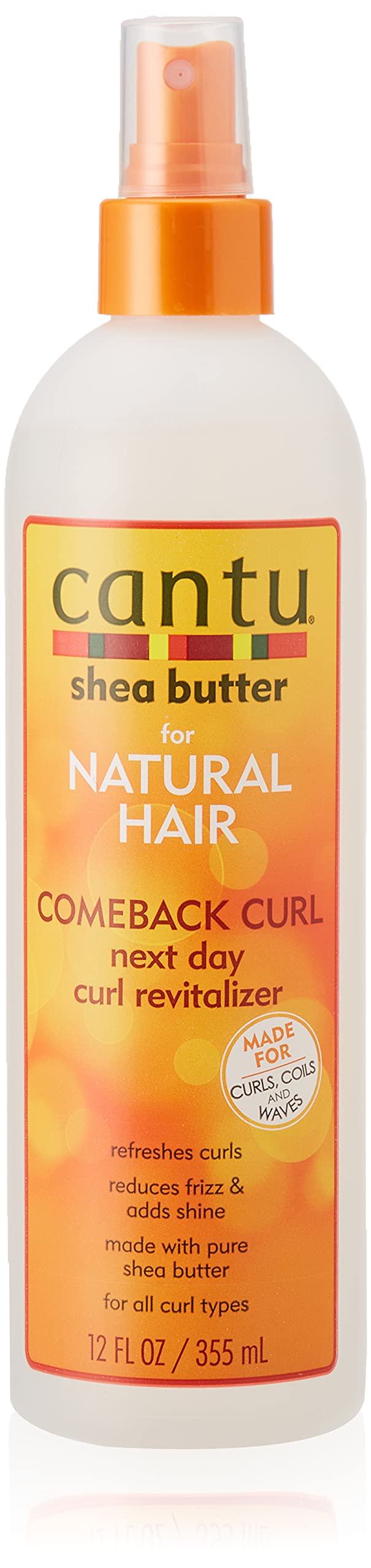 Cantu Shea Butter for Natural Hair Comeback Curl Next Day Curl Revitalizer 355 ml