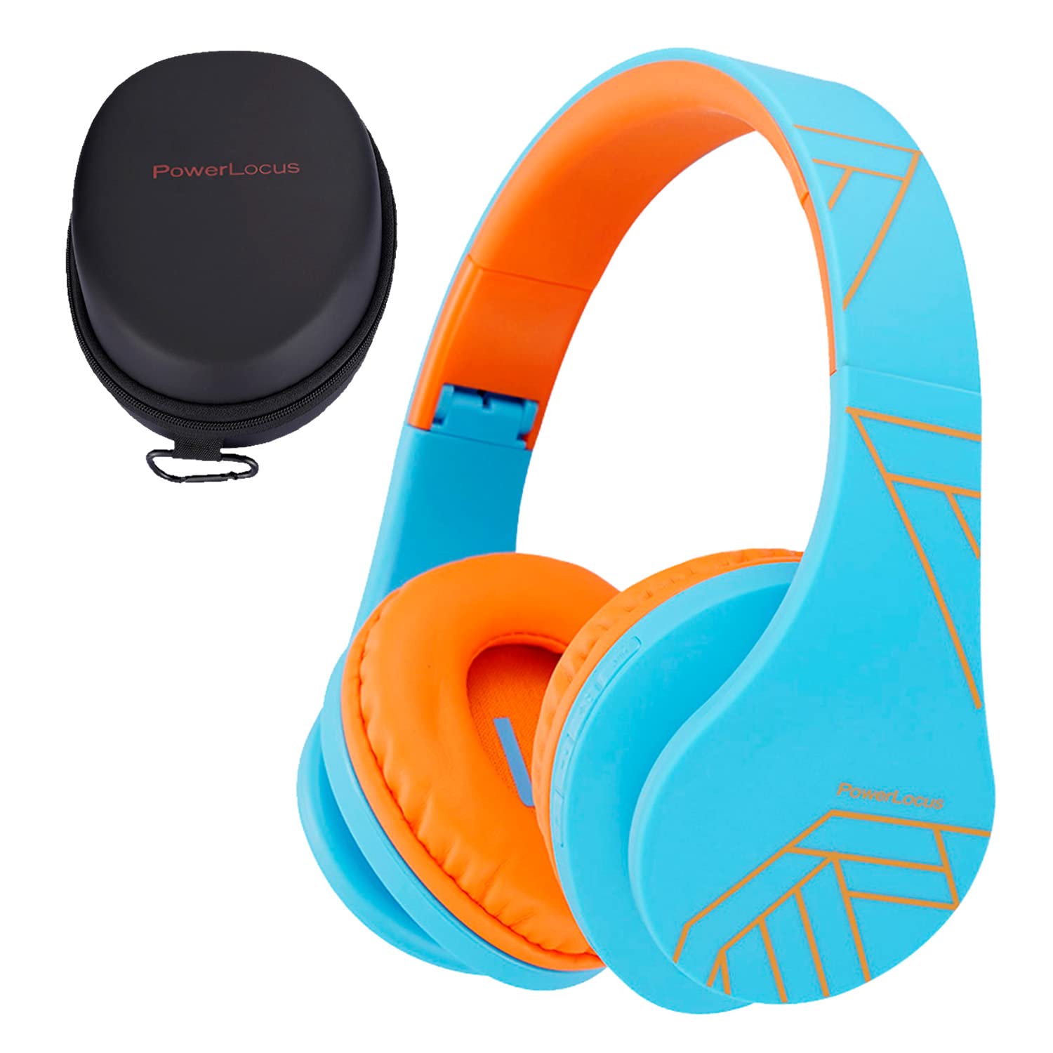 Kids Headphones, PowerLocus P2 Bluetooth Headphones for Kids with Volume Limit 85DB, Kids Wireless Headphones Over Ear with Microphone, Foldable, Carry Case, Micro SD/TF for iPhone/iPad/Laptop/PC/TV