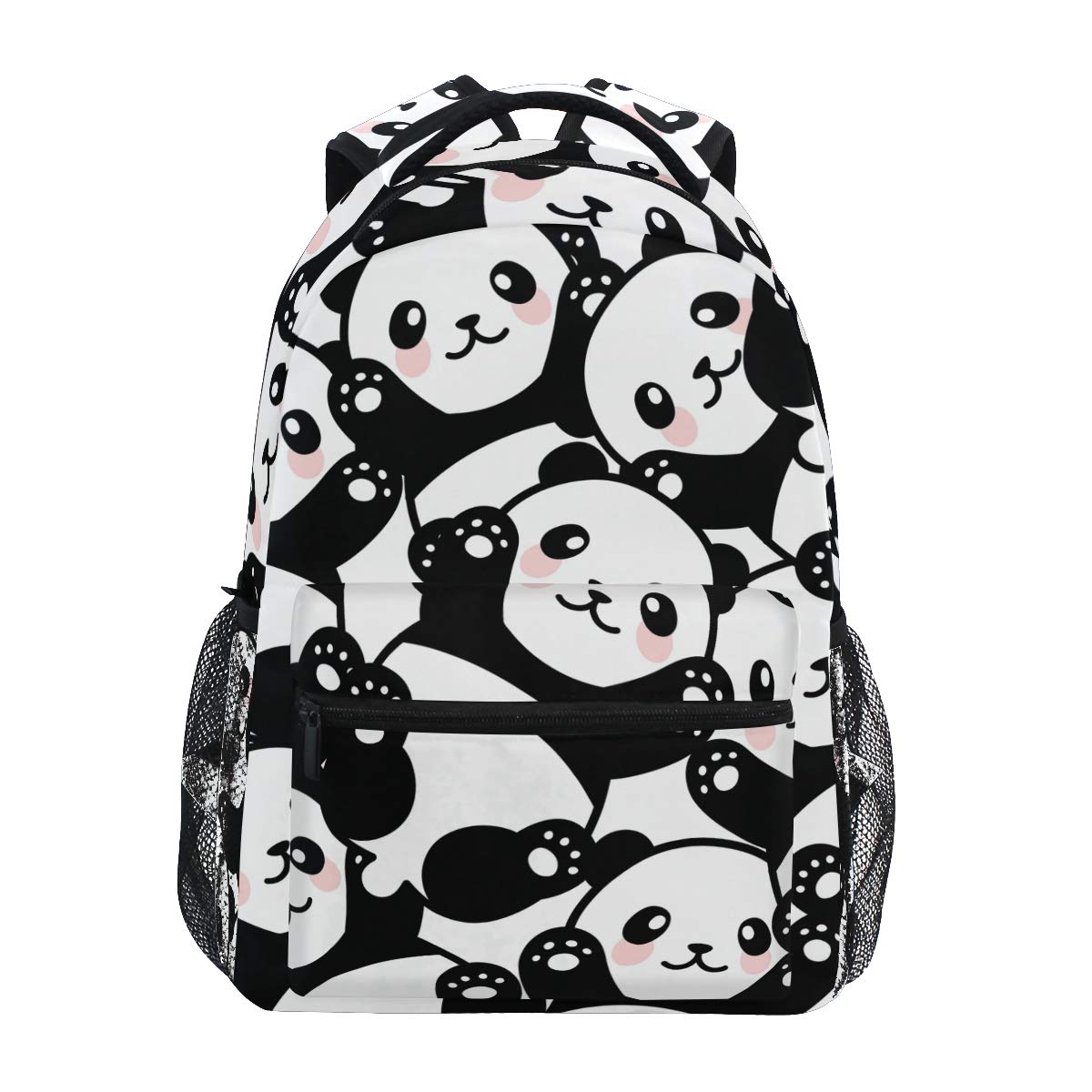 JUMBEAR Panda Travel Backpack Laptop Middle School Students Canvas Kids Bookbag Lightweight Fashion Business Waterproof Shoulder Daypack for Womens Mens Boys Girls
