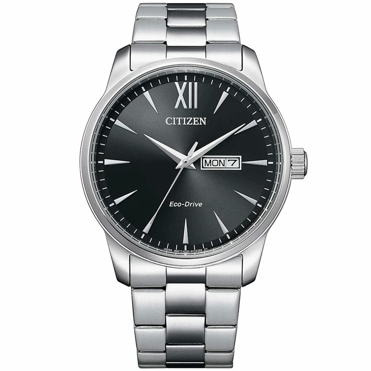 Citizen Mens Analogue Eco-Drive Watch with Stainless Steel Strap BM8550-81E