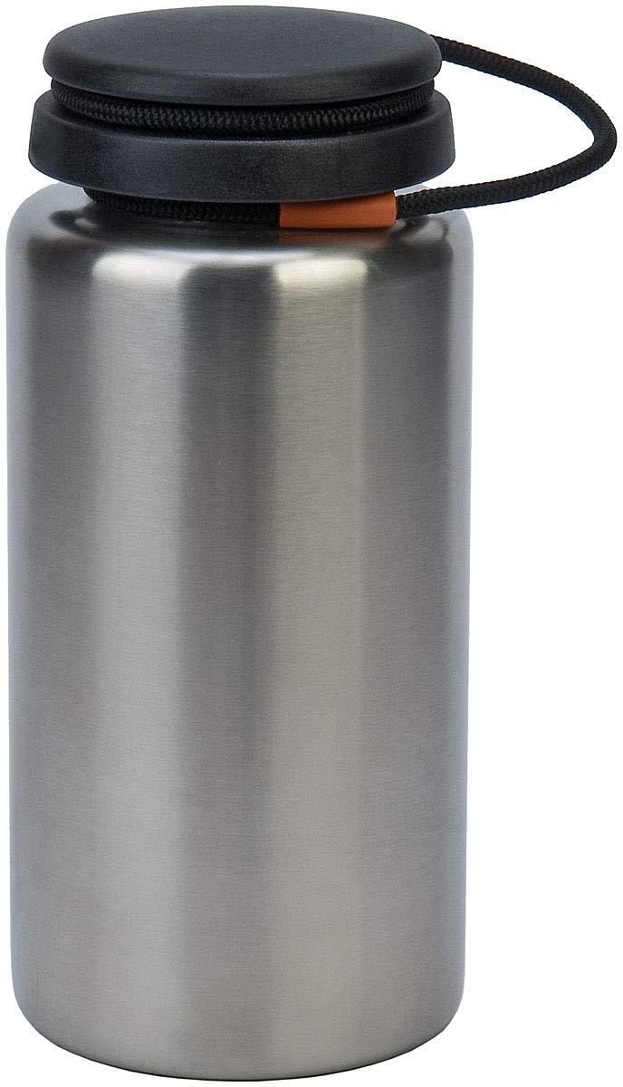Nalgene Unisex's Stainless Steel Water Bottle, Silver, 32oz/1 Litre