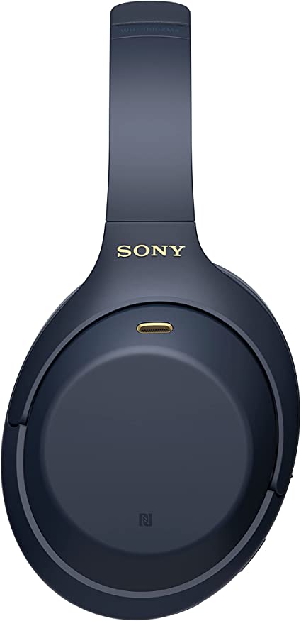 Sony WH-1000XM4 Noise Cancelling Wireless Headphones - 30 hours battery life - Over Ear style - Optimised for Alexa and Google Assistant - with built-in mic for phone calls - Midnight Blue