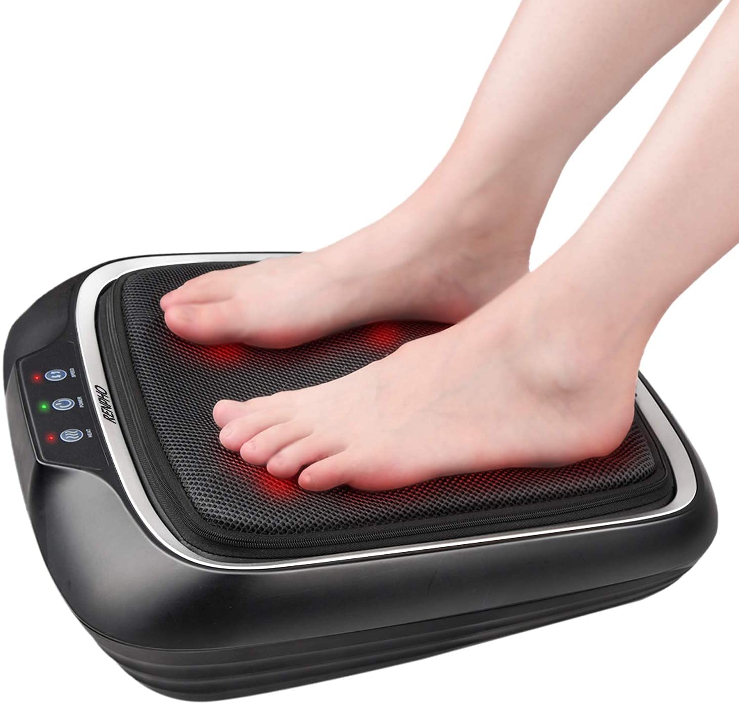 RENPHO Foot Massager with Heat, Electric Shiatsu Feet Massager Machine, Deep-Kneading Foot Massage with Removable Cover