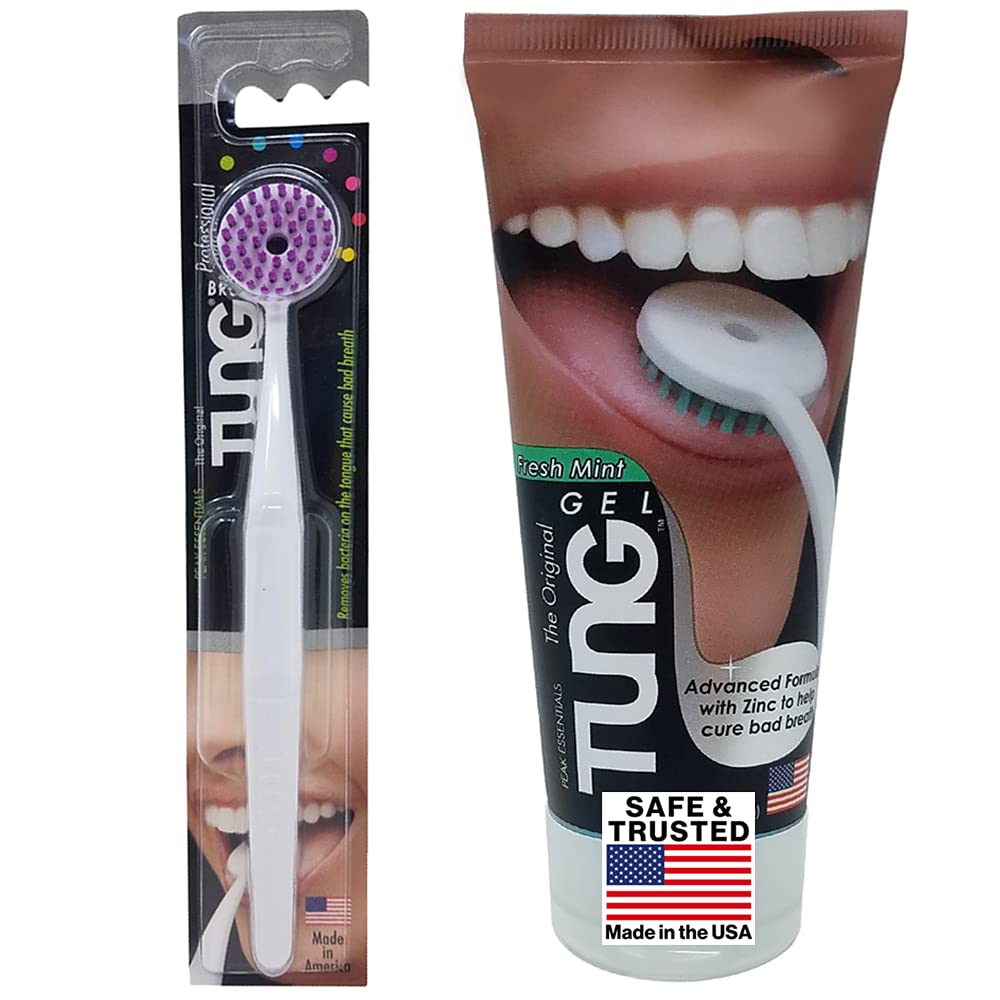 Tung Brush and Gel Tongue Cleaner Starter Pack