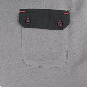 Lee Cooper Men's Panelled Hoodie Sweat Shirt - Grey, Large