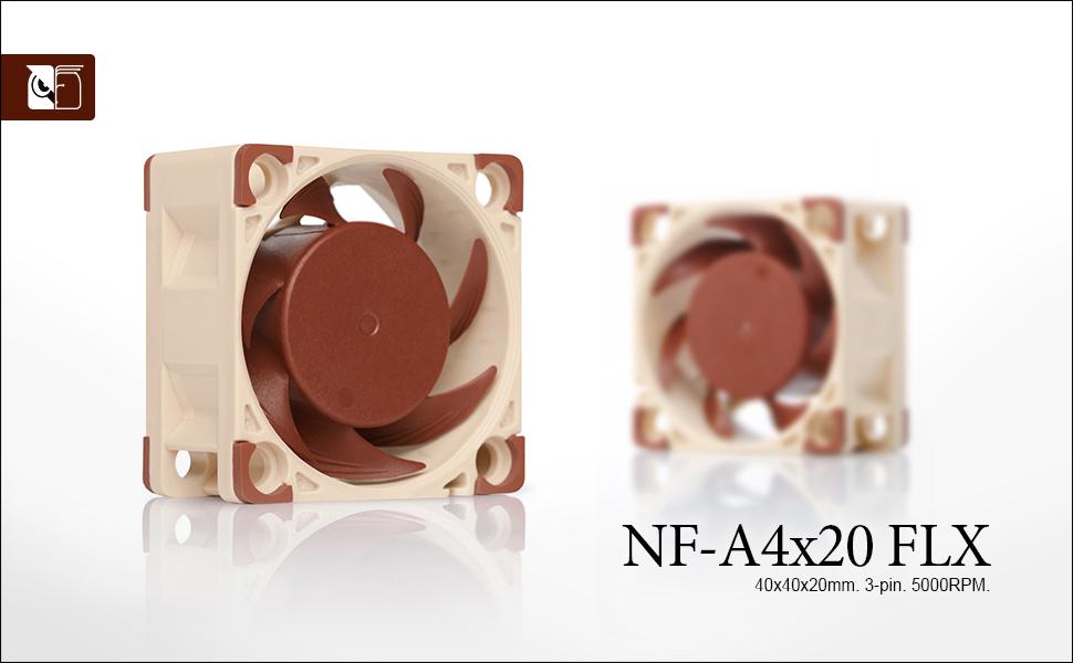 Noctua NF-A4x20 FLX, Premium Quiet Fan, 3-Pin (40x20mm, Brown)