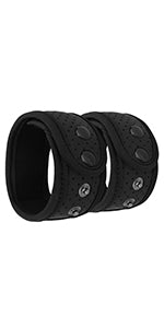 MoKo Strap Compatible with Fitbit Inspire/Inspire HR/Inspire 2, Premium Leather Replacement Band Wristband with Connector for Women Men, Black