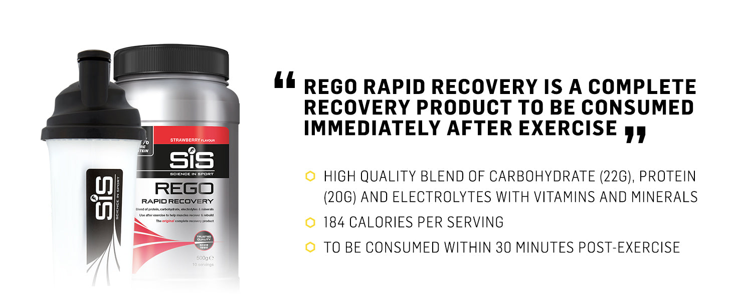 Science in Sport Rego Rapid Recovery, Whey Protein Recovery Shake with Added Carbohydrates & Electrolytes for Muscle Recovery (Vanilla, 1.6 kg)