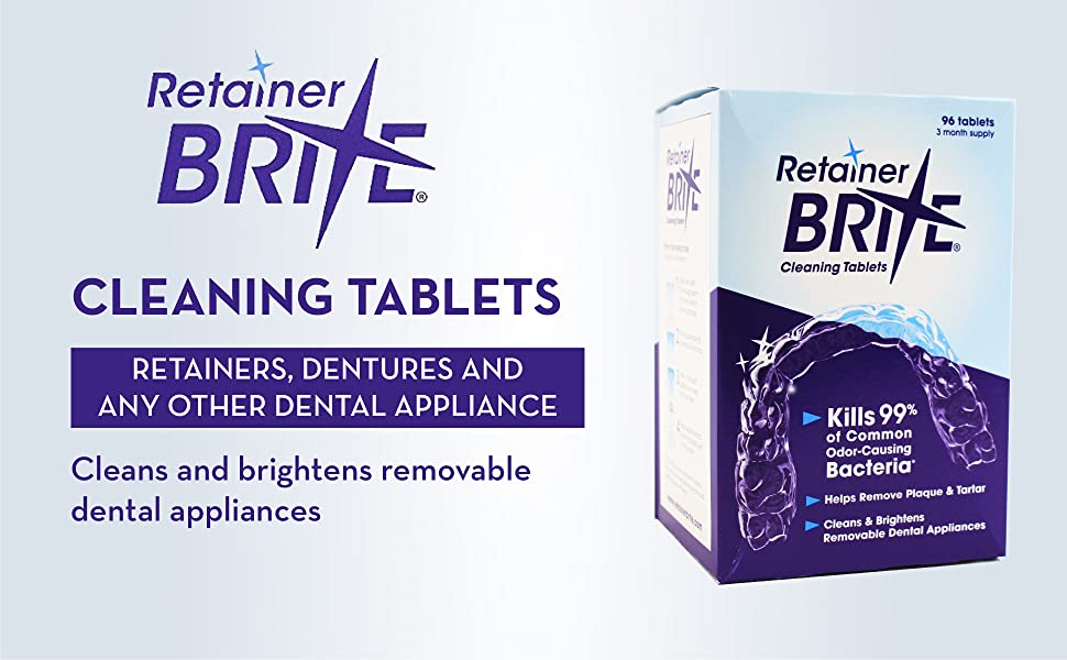 Retainer Brite Cleaning Tablets - 96 Tablets (New formulation)