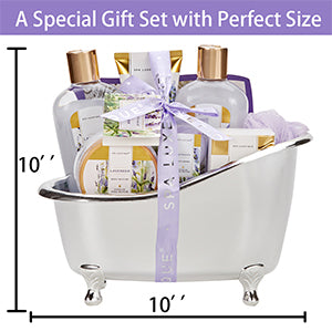 Spa Gift Set, 12Pcs Lavender Bath Set, Gift Hampers for Women