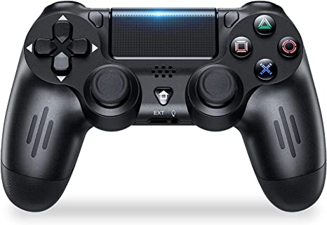 Wireless Controller for PS-4, Compatible with Play-Station 4 PS-4/PS-4 Pro/Window PC Enhanced PS-4 Controller Dualshock 4 with 1000mAh Battery/Touchpad/6-Axis Motion/Share/Headphone Jack/Vibration