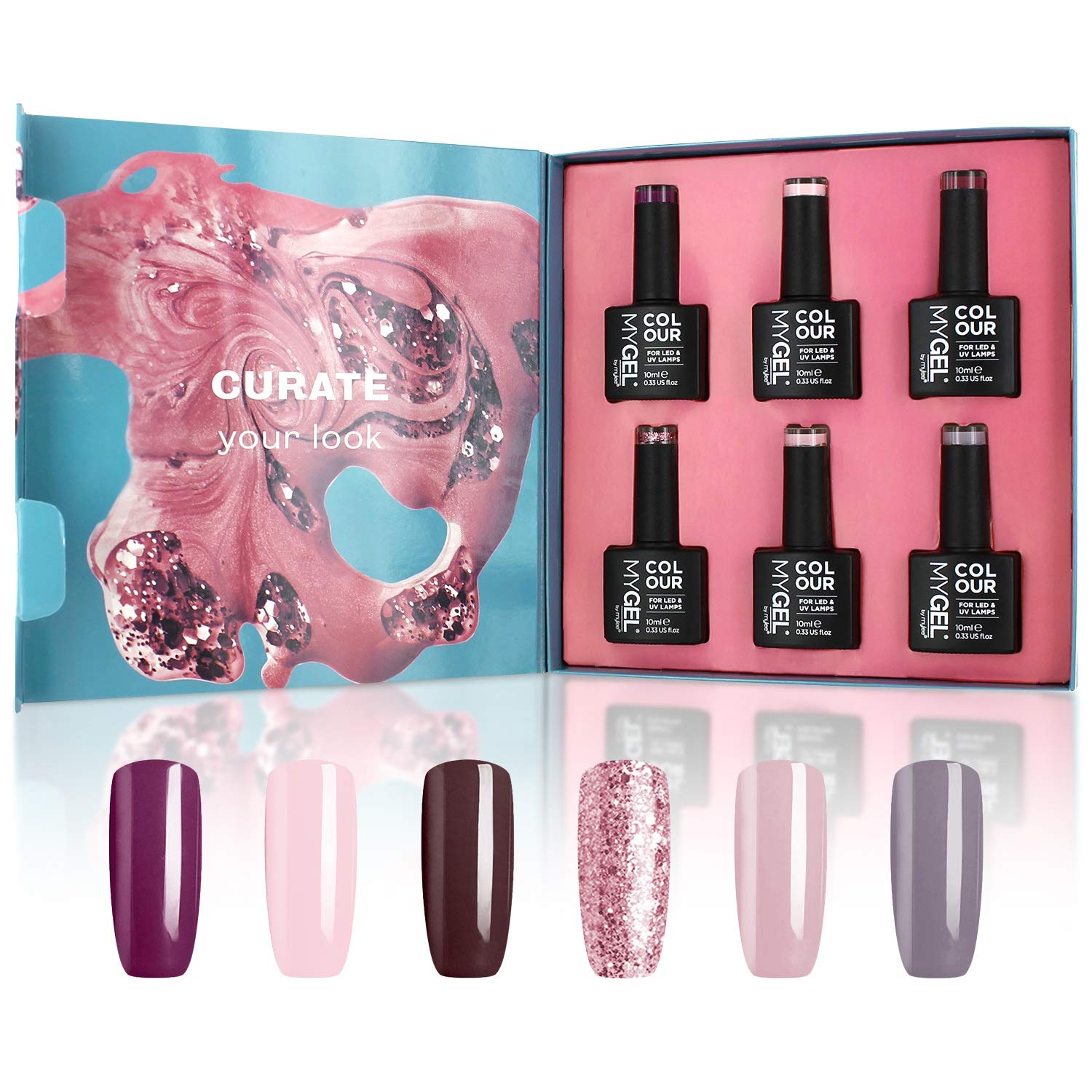 MYGEL by Mylee Runway Gel Nail Polish Set with a Glossy, Shimmery Finish [Autumn/Winter Range] – Long Lasting, Easy to Apply & Damage Proof Wear for Professional Salon & Home Use