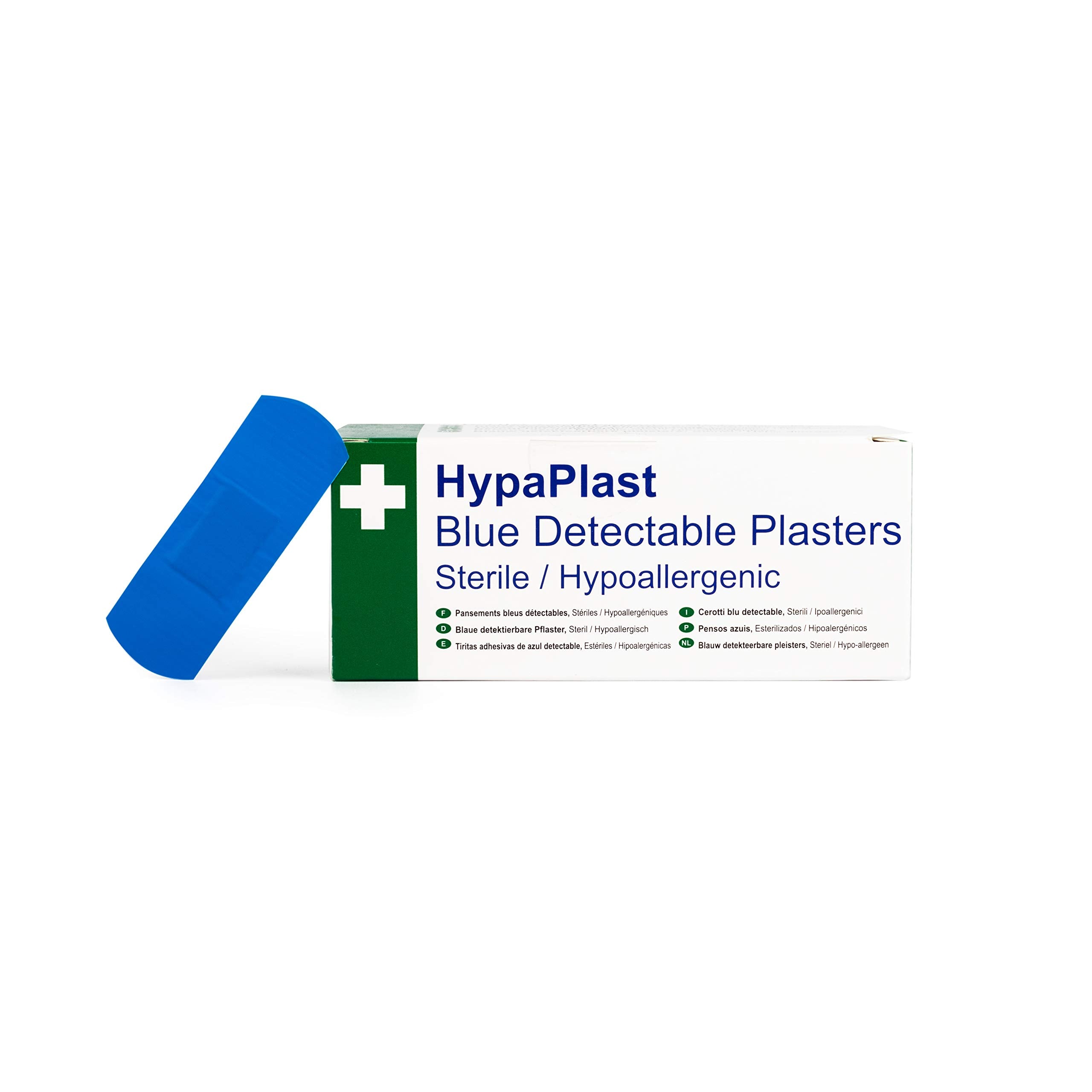 HypaPlast Blue Catering Plasters, 7.2x2.5cm (Pack of 100)