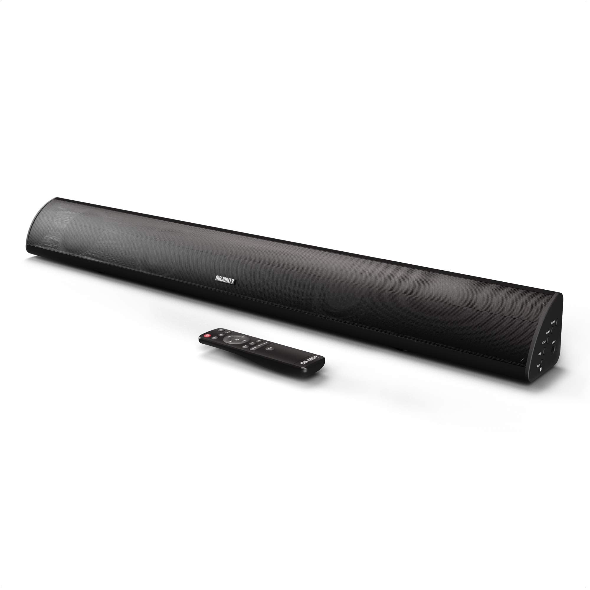 MAJORITY Snowdon II Sound bar for TV | 120 WATTS with 2.1 Channel Sound | Soundbar with Subwoofer Built-in and Remote Control | Multi-Connection