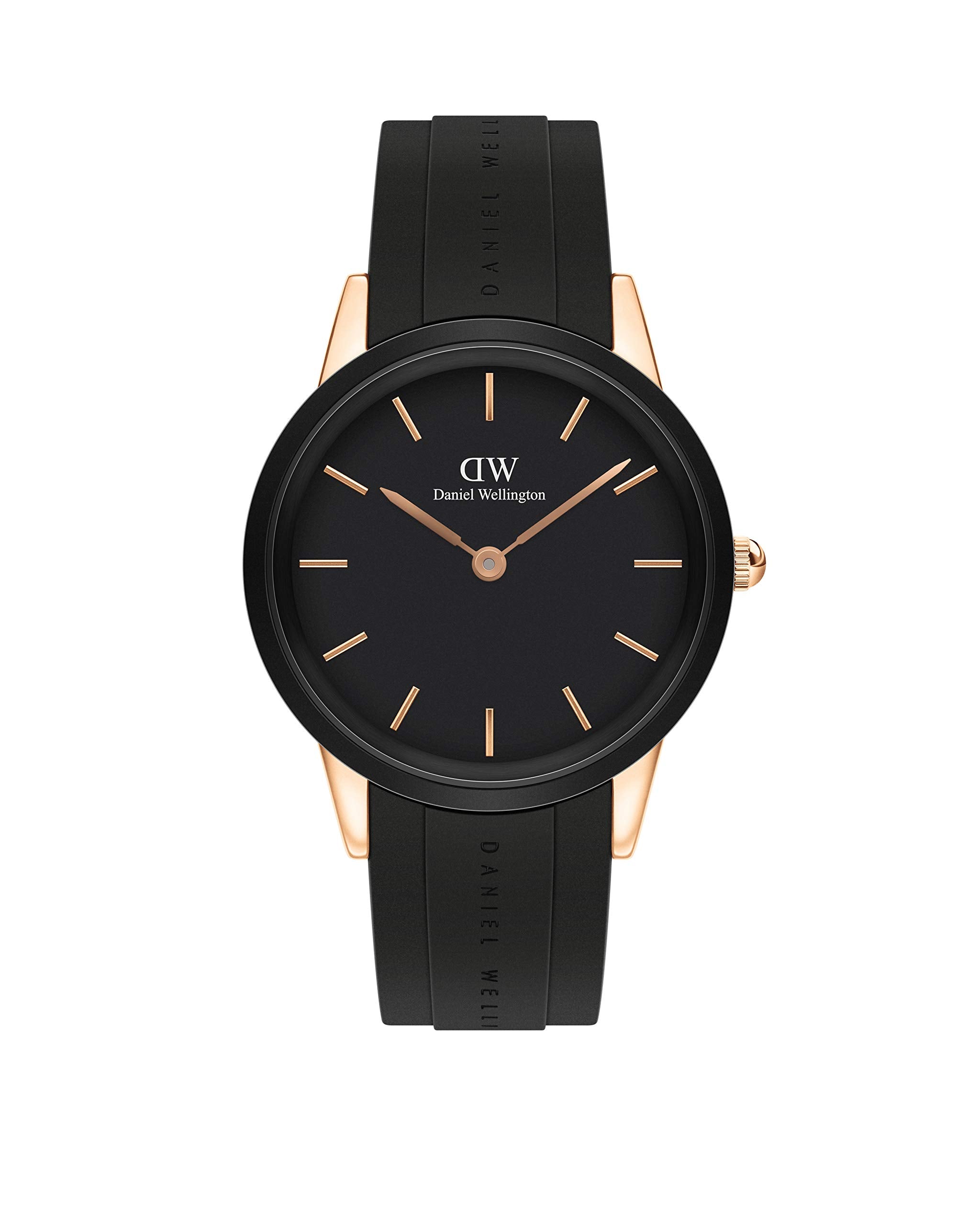 Daniel Wellington Iconic Motion Watch Black Rubber Strap