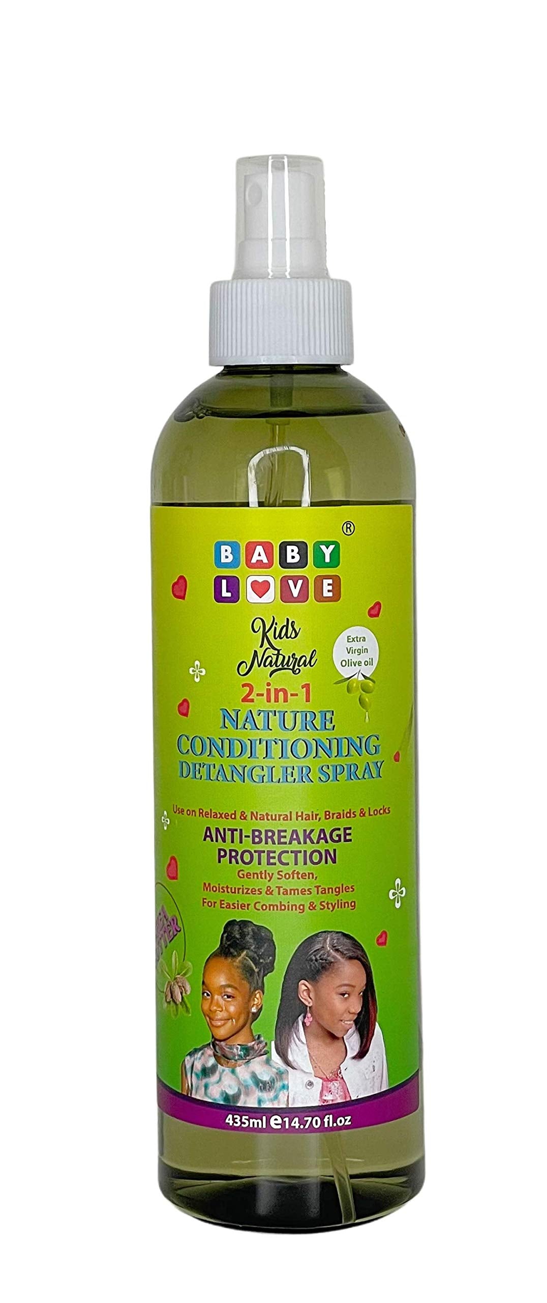 BABY LOVE KIDS NATURAL 2-IN-1 SHEA BUTTER CONDITIONING DETANGLING SPRAY 435ML