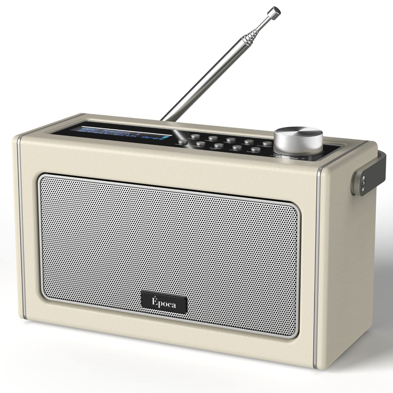 DAB/DAB+ & FM Radio Portable Bluetooth Speaker, Rechargeable Digital Radio with USB Charging for 15 Hours Playback DAB Radio with Bluetooth Stereo Speakers