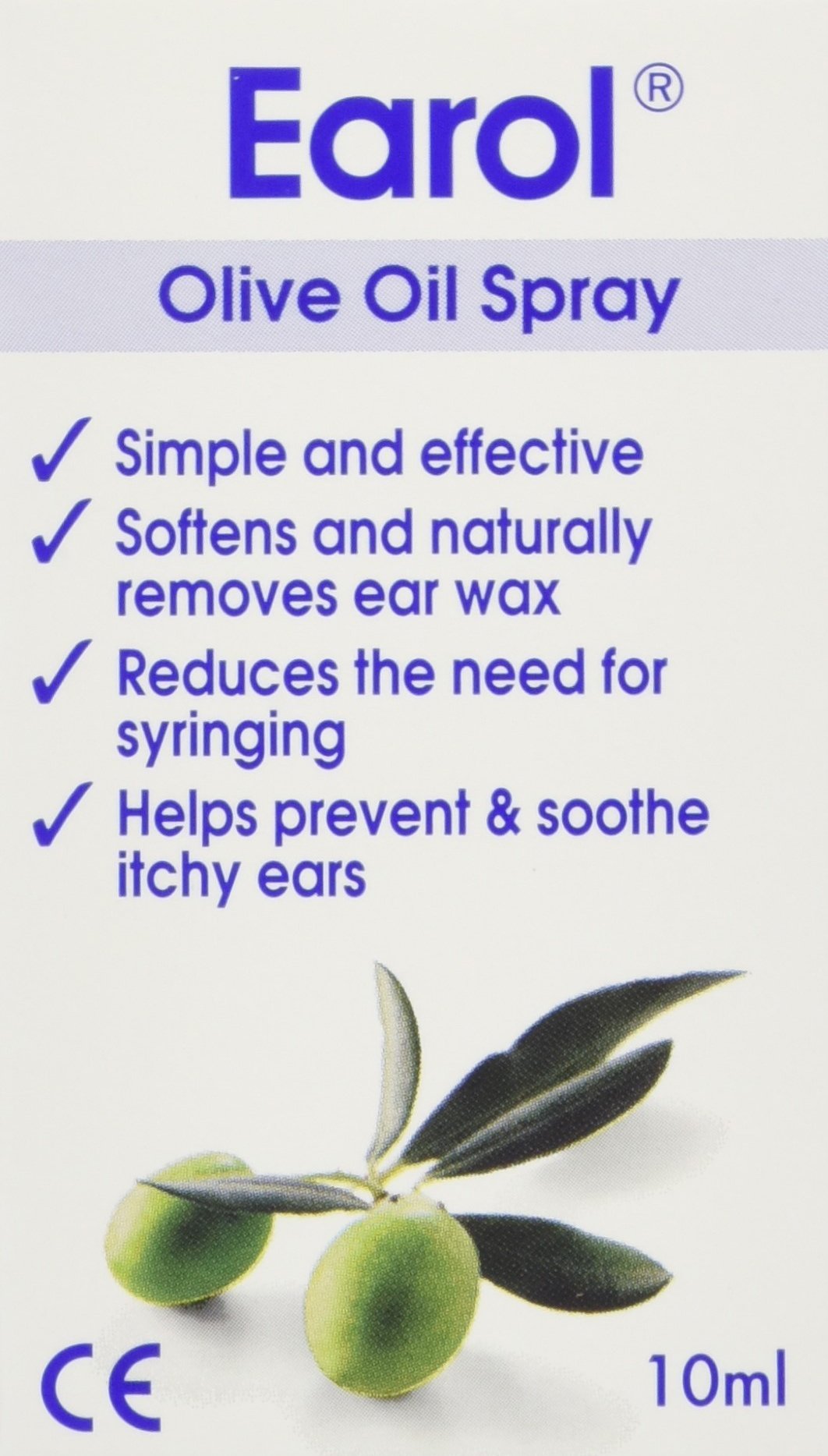 Earol Ear Wax Remover Olive Oil Spray 10 ml