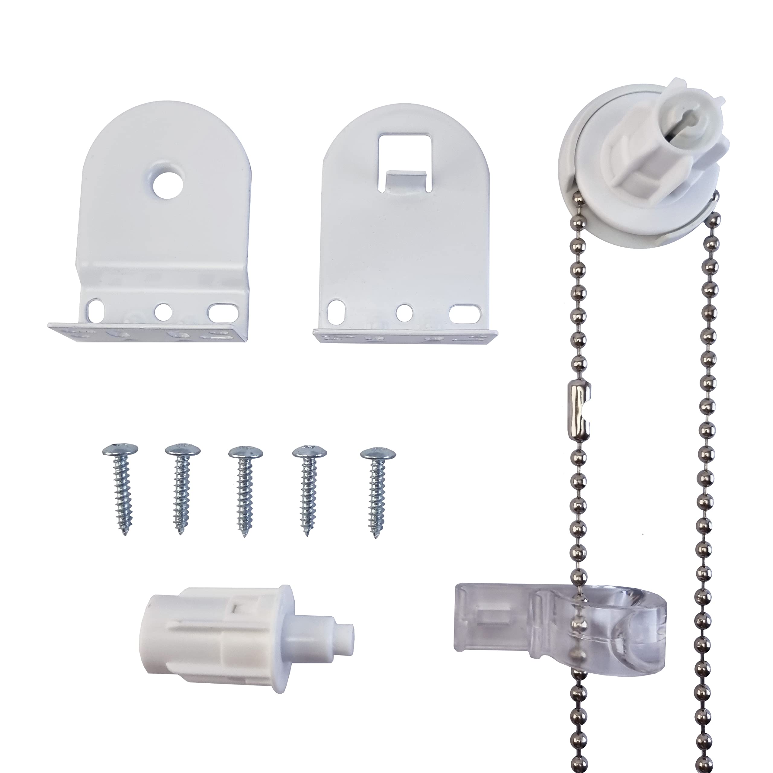 FURNISHED 25mm Quality Metal Bracket Upgrade Roller Blind Fittings Spare Kit White Heavy Duty