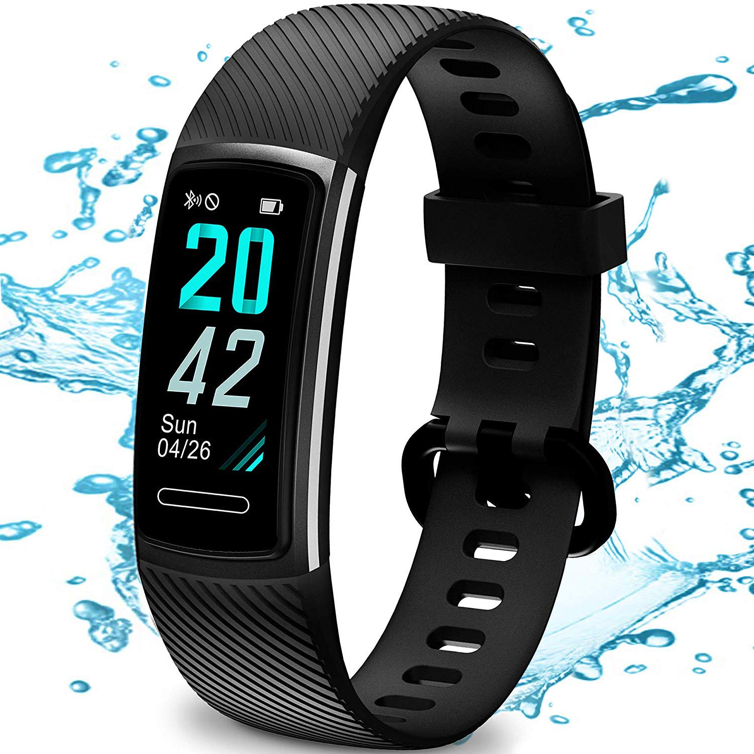 TEMINICE High-End Fitness Trackers HR, Activity Trackers Health Exercise Watch with Heart Rate and Sleep Monitor, Smart Band Calorie Counter, Step Counter, Pedometer Walking for Men & Women