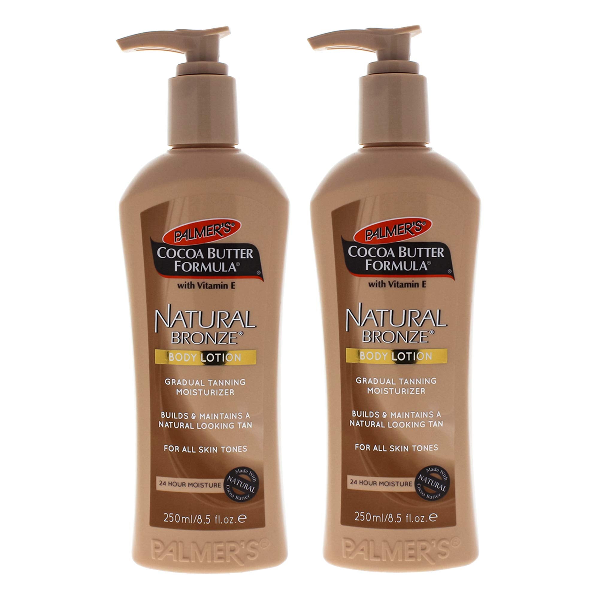 Cocoa Butter Natural Bronze Body Lotion by Palmers for Unisex - 8.5 oz Body Lotion - Pack of 2