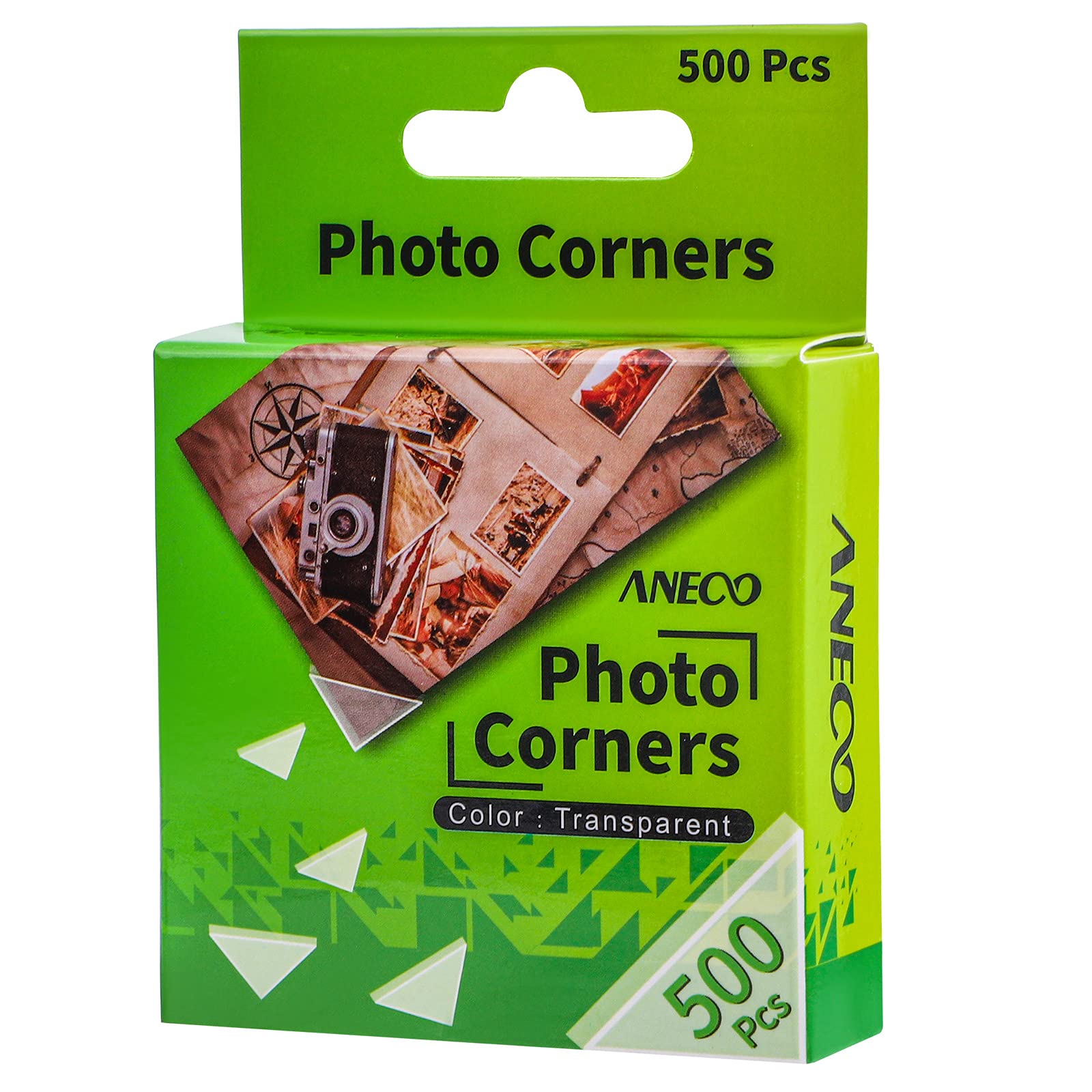 Aneco Transparent Photo Corners Clear Picture Mounting Corner Stickers for DIY Album, Scrapbook, Journal, 500 Pieces/Pack …